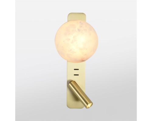 7164/9WL HIGHTECH ODL26 473 светильник металл/бронза/алебастр IP20 LED 9W 787Лм 2700K 180° 220-240V ALBERGO