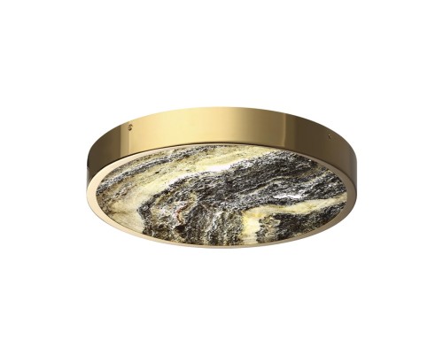 5079/30L L-VISION ODL24 зол/серо-бежевый/металл/натур.камень/акрил Настен.-потолочн. cветил. с переключ.цветов.темпер. LED 30W 3000К/4000K/6000K BERGI