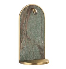 7175/3WL HIGHTECH ODL26 Настенный светильник  темно-зеленый/бронза/мрамор/металл IP20 LED 3W 250Лм 3000K 220-240V GIARDINO