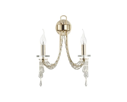 5063/2W CLASSIC ODL24 537 золото/прозрачный/металл/хрусталь Бра E14 2*40W CAPEL