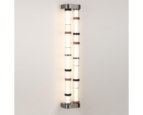 5456/60WL L-VISION ODL_EX26 045 темный сатин.никель/терракот/черный Настенный светильник LED 60W 4000K COLLIER