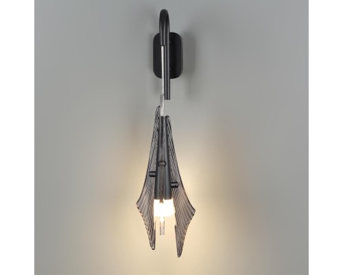 5442/6WL L-VISION ODL_EX26 черный/дымчатый/металл/стекло/акрил Бра LED 6W 3000K 633Лм AFALINA