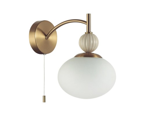 8272/1W NEOCLASSI латунь/бежевый/белый, металл/керамика/стекло Бра Е14 1*40W 220V GLORIYA