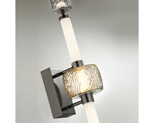 5427/28WL L-VISION ODL_EX24 21 черный хром/белый/дымчатый/коньячный/металл/стекло/акрил Бра LED 28W 3000K KLIFF