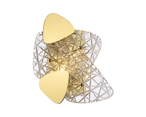 6582/2W NEOCLASSI LN24 золотой/прозрачный, золотой металл/стекло, металл Настенный светильник E14 2*40W 220V QUEENY