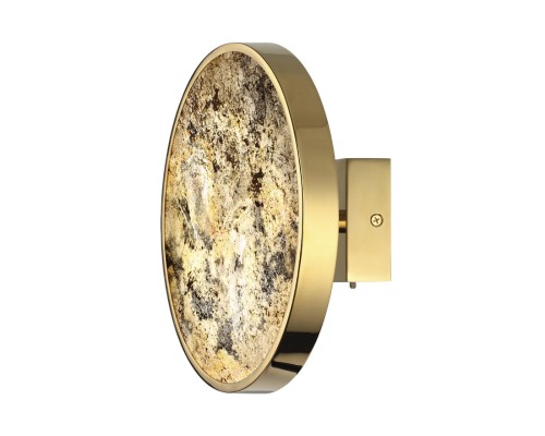 5079/15WL L-VISION ODL24 зол./серо-бежевый/металл/натур.камень/акрил Настенн.светильн. с переключ.цветов.темпер. LED 15W 3000К/4000K/6000K BERGI