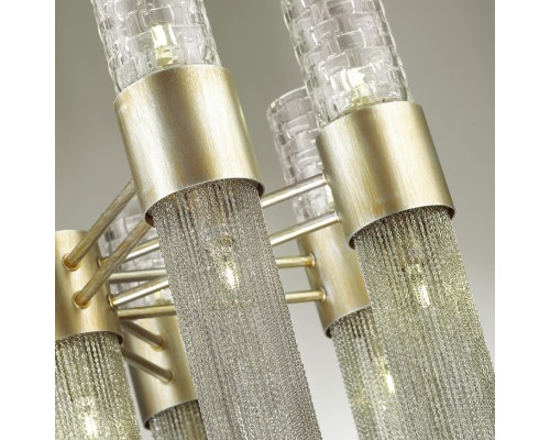 Бра Odeon Light 4631/2W Perla серебристый/стекло/металл.цепочки G9 2*5 Вт