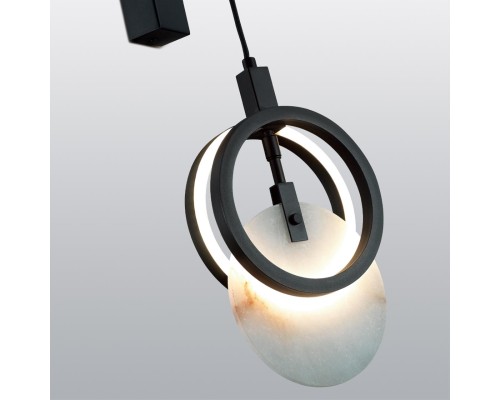 5422/17WL HIGHTECH ODL25 черный/металл/алебастр Настенный светильник LED 17W 3000K 986Лм MERCURY