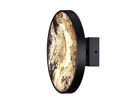 5064/15WL L-VISION ODL24 черн./серо-беж./металл/натур.камень/акрил Настенн.светильн. с переключ.цветов.темпер. LED 15W 3000К/4000K/6000K BERGI