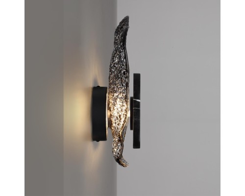 5461/12WL L-VISION ODL_EX26 черный/дымчатый/черный/металл/стекло/мрамор Настенный светильник LED x 12W 3000K CORALLA