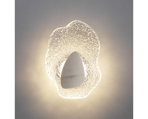 5460/12WL L-VISION ODL_EX26 никель/прозрачный/никель/металл/стекло Настенный светильник LED x 12W 3000K CORALLA