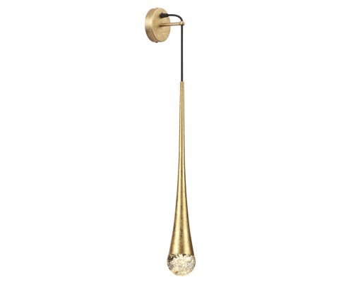 4278/1W L-VISION ODL21 113 прозрач с эфф. пузырьков/золот фольг-ние Настенный светильник IP20 GU10 LED 12W GOTTA