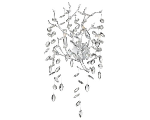 4970/3W HALL ODL24 523 матов.серебристый/алюмин./хрусталь Бра G9 3*40W DELICA