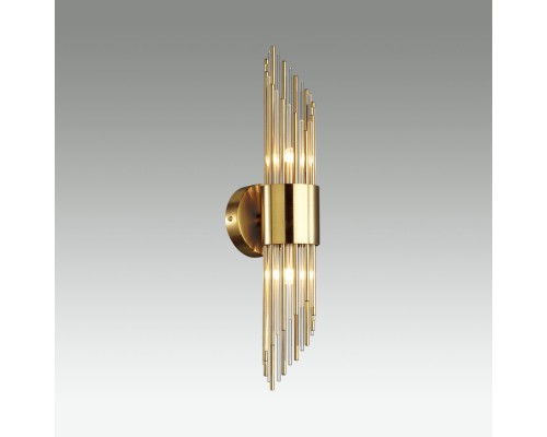 4847/2W HALL ODL21 335 золото/металл/стекло Бра G9 2*40W FLAMBI