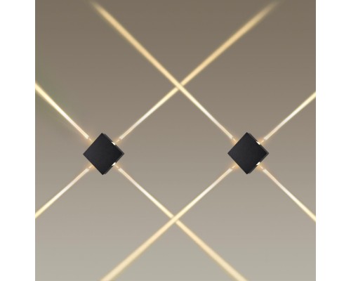 4259/8WL HIGHTECH ODL21  148 черный/металл Настенный светильник IP20 LED 8W 299Лм 3000K VISTA