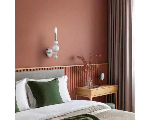 8260/1W MODERNI LN26 126 белый/хром, металл Бра E14 1*40W 220V NANA