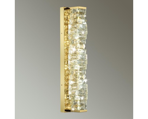 4999/15WL HALL ODL23 433 золотой/прозрачный/металл/хрусталь Бра LED 15W 4000K STRAZA