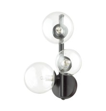 Бра Odeon Light 4818/3W MODERN ODL21 201 черный/прозрачный с выкл. G9 3*40W TOVI