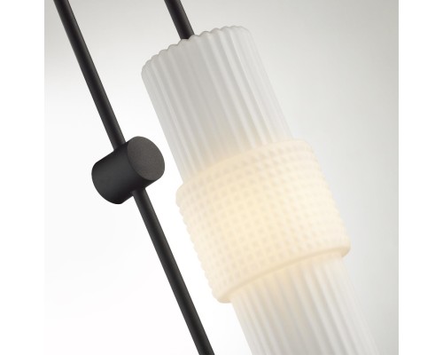 5017/1W MODERN ODL23 335 черный/белый матовый металл/стекло Бра E14 1*40W PIMPA