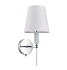 8279/1W CLASSI хром/серый, металл/керамика/текстиль Бра Е14 1*40W 220V KARMEN
