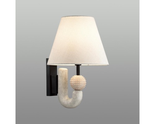 5410/1W MODERN ODL_EX23 31 черный матов./бежевый металл/полирезин/ткань Бра E14 1*40W BAGEL