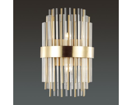 Бра Odeon Light 4639/2W Ida золотой/металл/стекло G9 2*40 Вт