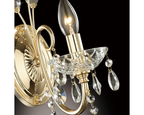 4977/1W HALL ODL23 000 золотой/хрусталь Бра E14  40W VERSIA