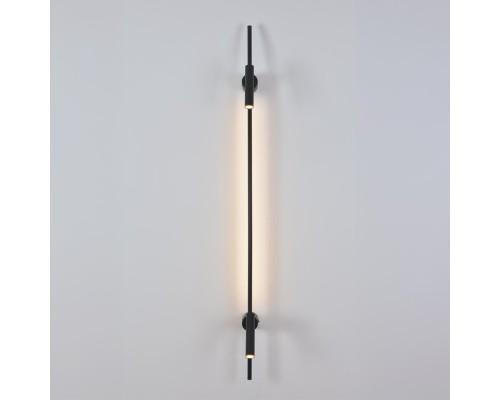 8438/13WL LEDIO LN27 430  черный, металл Бра LED 2х3W + LED-подсветка 7W 3000K 220V TOINT