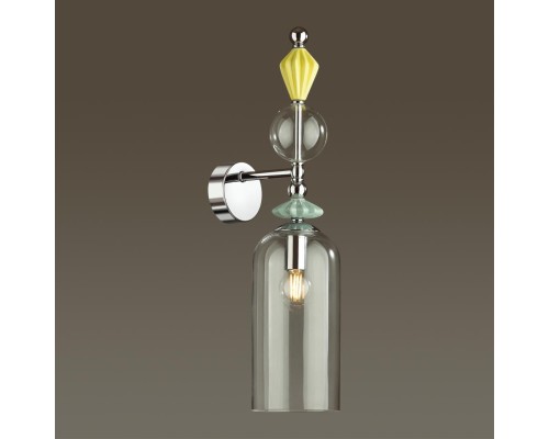 4893/1WA CLASSIC ODL_EX22 33 хром/раноцветн./керамика/стекло Бра E14 1*40W 4893/1WA BIZET