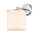 6591/1W CLASSI LN24 хром/белый, металл/текстиль Бра E14 1*40W 220V SUNTORI