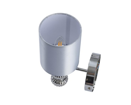 8338/1W MODERNI хром/серый, металл/стекло/текстиль Бра E14 40W 220V ILMIRA