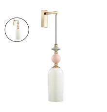 Бра Odeon Light 4861/1WA CLASSIC ODL_EX21 золото/раноцветн./керамика/стекло E14 1*40W CANDY