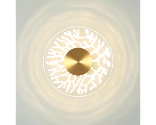 6627/9WL MIDCENT ODL24 151 античная бронза/металл/акрил Настенный светильник IP20 LED 9W 3000K 220V SOLARIS