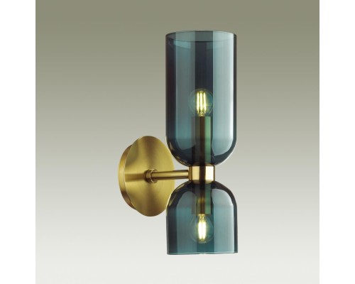 4803/2W MIDCENT ODL21 291 бронзовый/синий Бра с выкл. E14 2*60W ORINOCO