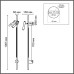8438/11WL LEDIO LN27 430  черый, металл Бра LED 3W + LED-подсветка 8W 3000K 220V TOINT