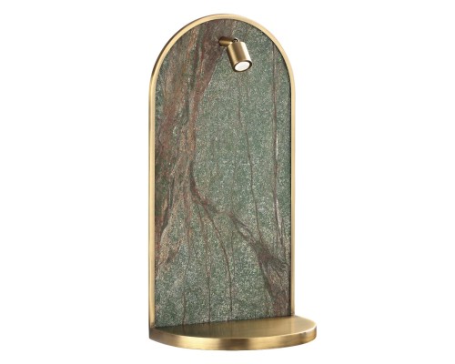 7175/3WL HIGHTECH ODL26 Настенный светильник  темно-зеленый/бронза/мрамор/металл IP20 LED 3W 250Лм 3000K 220-240V GIARDINO