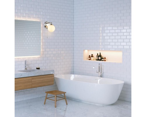 4565/1W VINTAGE LN22 246 хром, белый Бра с выключателем G9 1*40W 220V PIPER