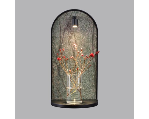 7176/3WL HIGHTECH ODL26 Настенный светильник  темно-зеленый/черный/мрамор/металл IP20 LED 3W 250Лм 3000K 220-240V GIARDINO