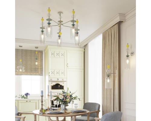 4893/1WA CLASSIC ODL_EX22 33 хром/раноцветн./керамика/стекло Бра E14 1*40W 4893/1WA BIZET