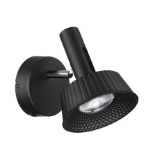 6643/7WL HIGHTECH ODL24 171 черный/металл/акрил Настенный светильник (выкл на корпусе) IP20 LED 10W 3000K 220V MALI