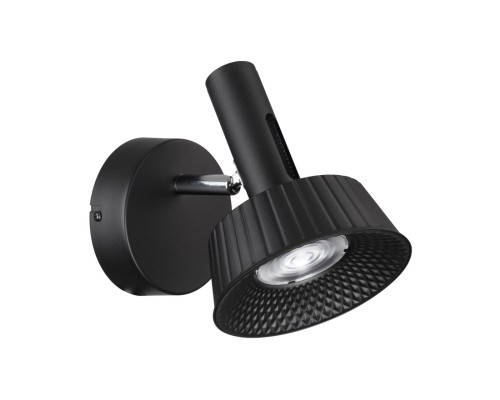 6643/7WL HIGHTECH ODL24 171 черный/металл/акрил Настенный светильник (выкл на корпусе) IP20 LED 10W 3000K 220V MALI