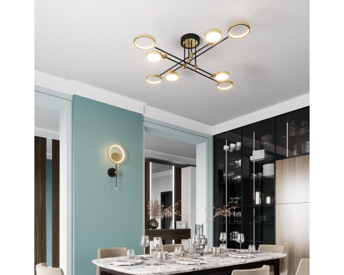 4322/15WL MIDCENT ODL22 121 металл/черный с бронзой Настенный светильник IP20 LED 12W 766Лм 3000K DENZEL