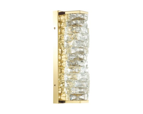 4999/10WL HALL ODL23 433 золотой/прозрачный/металл/хрусталь Бра LED 10W 4000K STRAZA