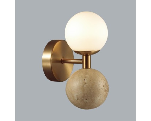 6625/6WL MIDCENT ODL25 Настенный светильник под латунь/металл/стекло/камень IP20 LED 1*6W 3000K 220V LOLLA