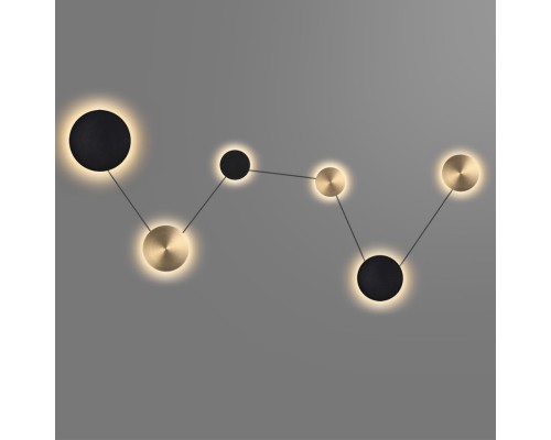 7115/36WL HIGHTECH ODL26 Настенный светильник  черный/бронза/металл IP20 LED 36W 1620Лм 3000K 220-240V GALAXY (ВМЕСТО 4211/51WL)