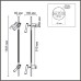8438/13WL LEDIO LN27 430  черный, металл Бра LED 2х3W + LED-подсветка 7W 3000K 220V TOINT