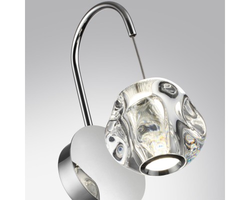 5084/5WL L-VISION  хром/прозрачный/металл/акрил Бра LED 5W 4000K 250lm JEMSTONE