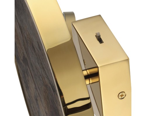 5079/15WL L-VISION ODL24 зол./серо-бежевый/металл/натур.камень/акрил Настенн.светильн. с переключ.цветов.темпер. LED 15W 3000К/4000K/6000K BERGI