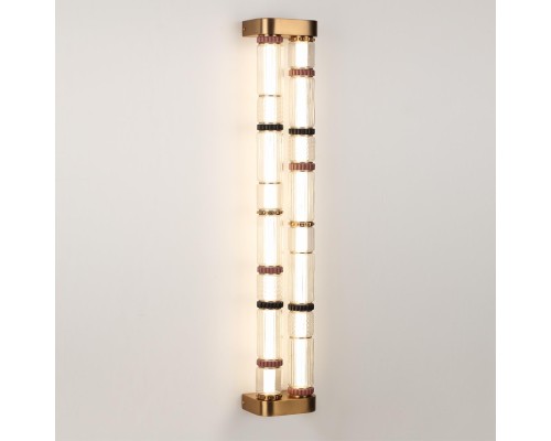 5455/60WL L-VISION ODL_EX26 043 сатин.латунь/терракот/черный Настенный светильник LED 60W 4000K COLLIER