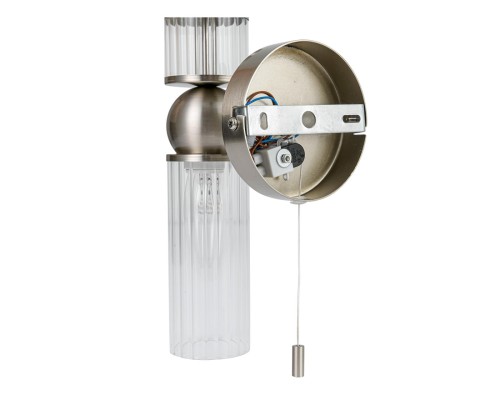 8277/1W MODERNI LN26 163 сатин никель/прозрачный, металл/стекло Бра Е14 1*40W 220V DENVER